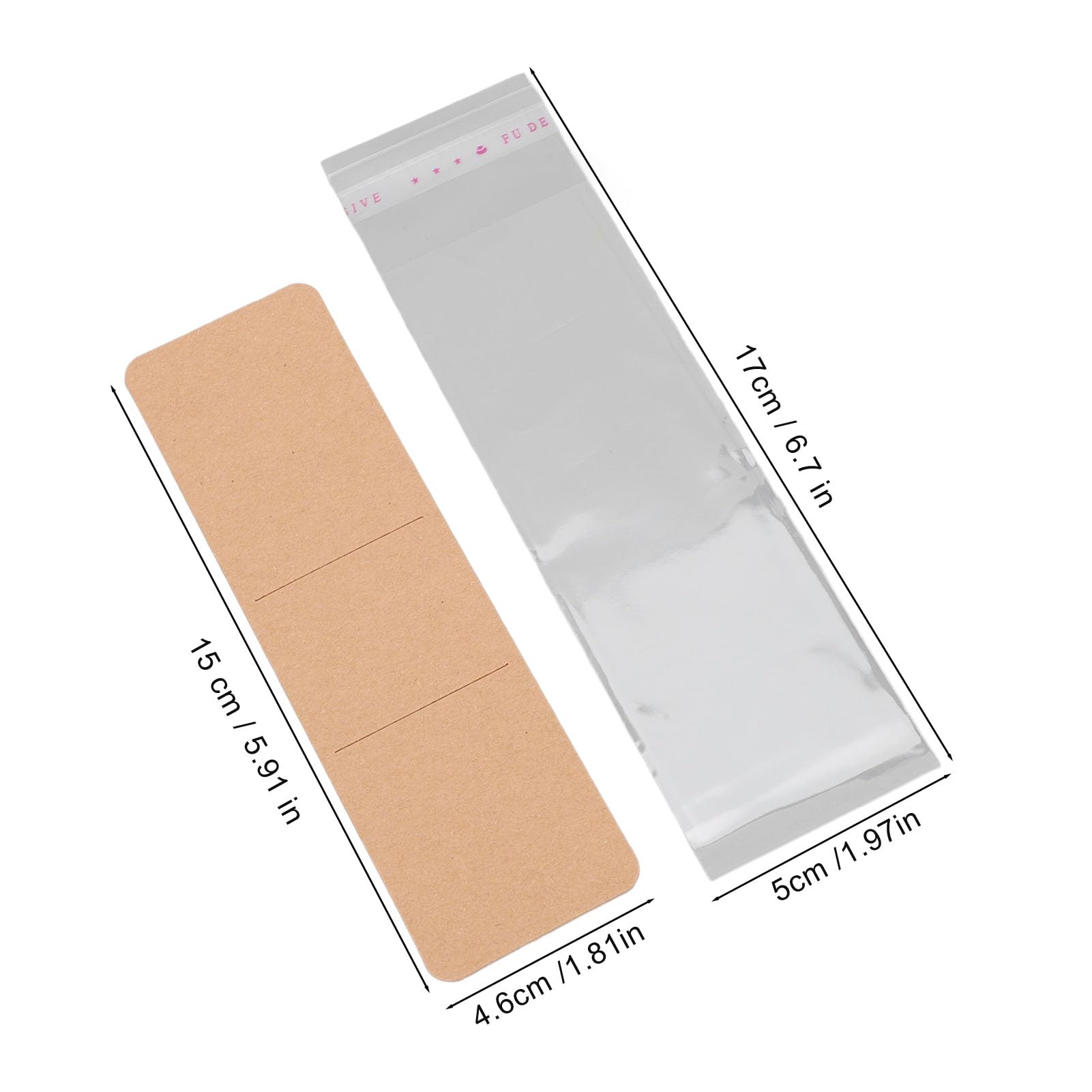 80 Bustine Segnalibro In Carta Kraft - Porta Segnalibri Grezzi Per Fai Da Te E Crafting - Foto 4