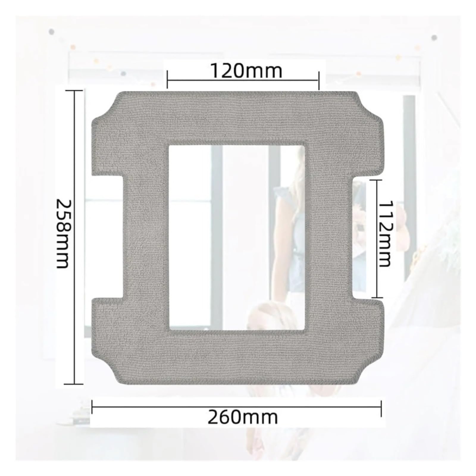 Fensterputztuch, Kompatibel for ECOVACS, WINBOOT W2 / W2, Kompatibel for OMNI,/ W1 W1 Pro Mikrofaser-Mopp-Pad-Tuch-Ersatzteile(10pcs)