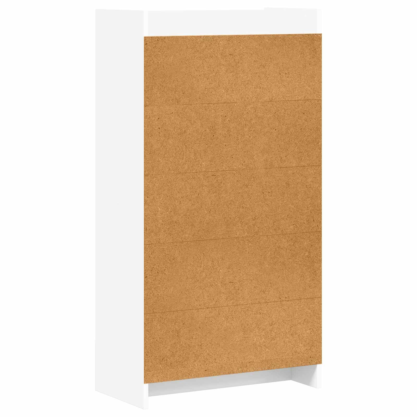 Libreria bianca, 59 x 30 x 111 cm, con 6 scomparti | Scaffale moderno per soggiorno e ufficio, 6 scomparti aperti garantiscono una struttura ordinata nella stanza.
