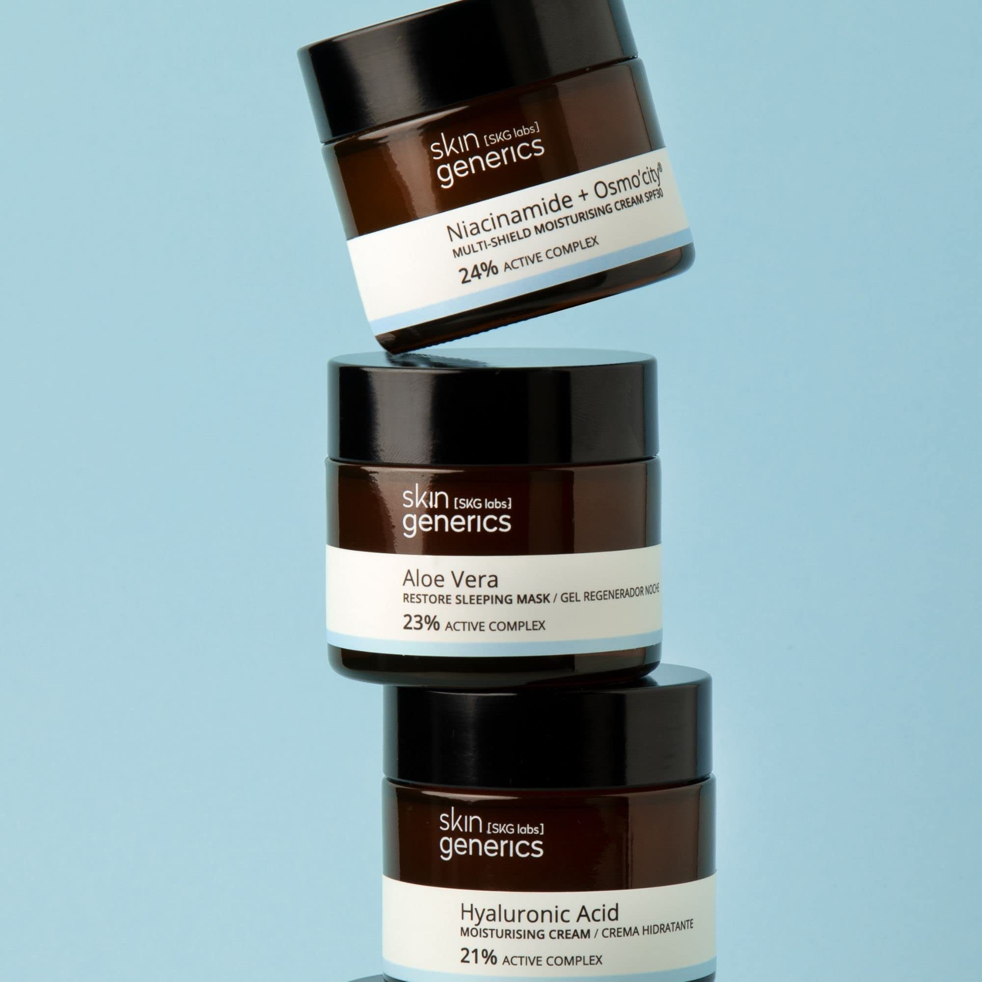 Skin Generics | Crema Facial Hidratante 50 ml | Crema Multi-Protección FPS30 Osmocity | 24% Complejo Activo | Hidratación Profunda Anti-Polución | Crema Facial Mujer | Protección Frente a la Luz Azul