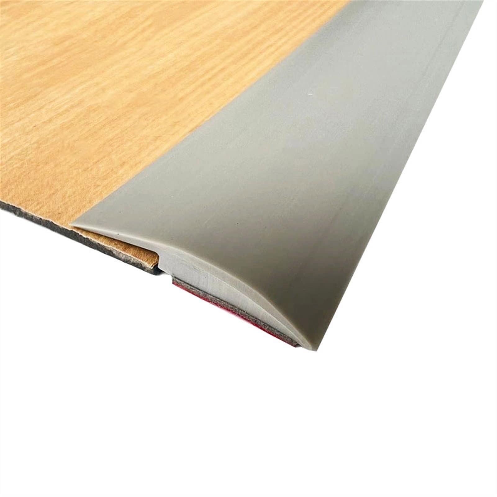 LKYJD Floor Rubber Transition Strip, Self Adhesive Carpet to Tile Transition Strip, Edging Trim Strip for Threshold Transitions with a Height 1-5mm(Gray,3mm*5m)