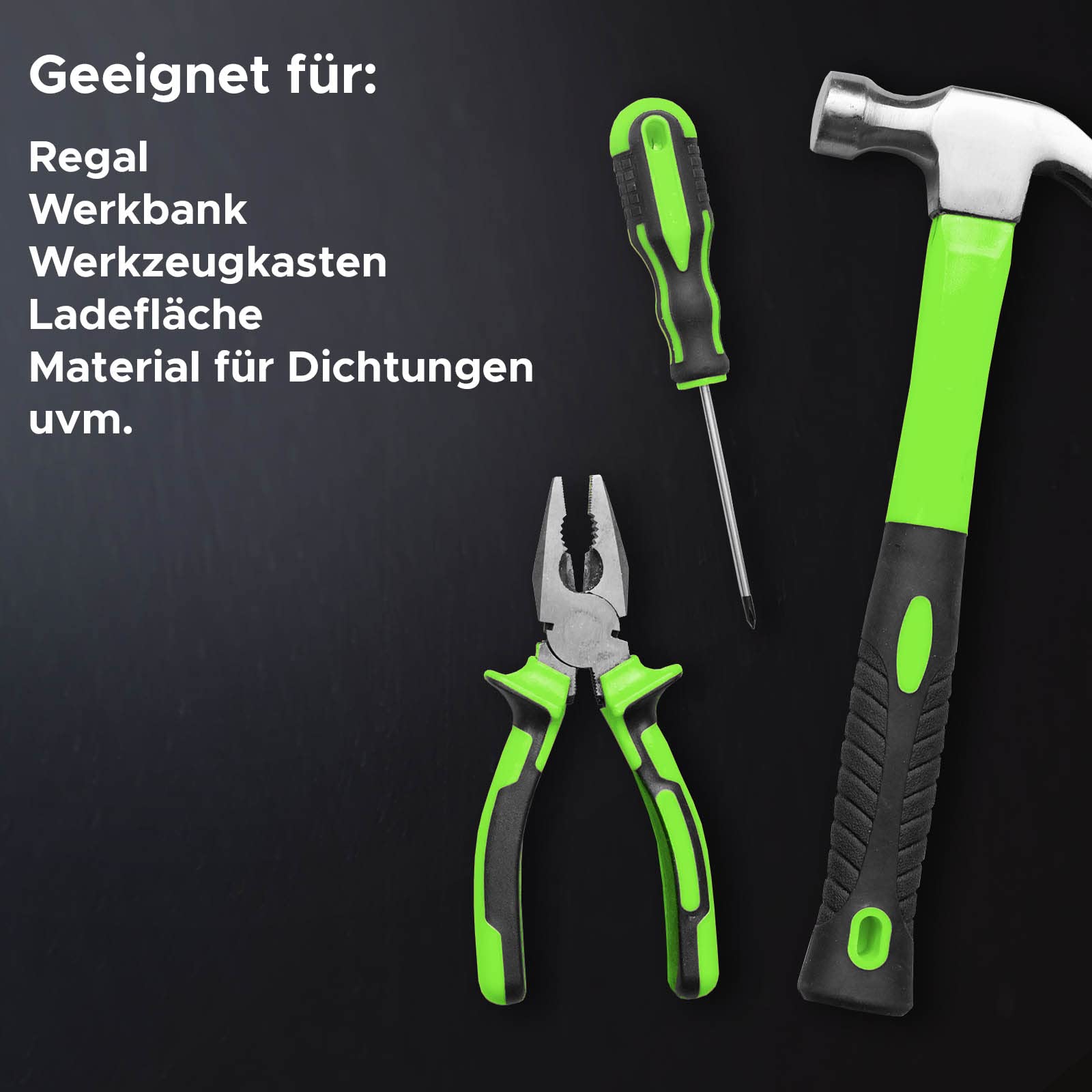 Nova Forma Gummimatte NR/SBR 3 mm - 120 x 50 cm - Vollgummi Zuschnitt | Glatte Gummi-Matte von der Rolle - vielseitig einsetzbar in Werkstatt, Beruf & Privat - Gummiplatten in 8 Stärken - Meterware