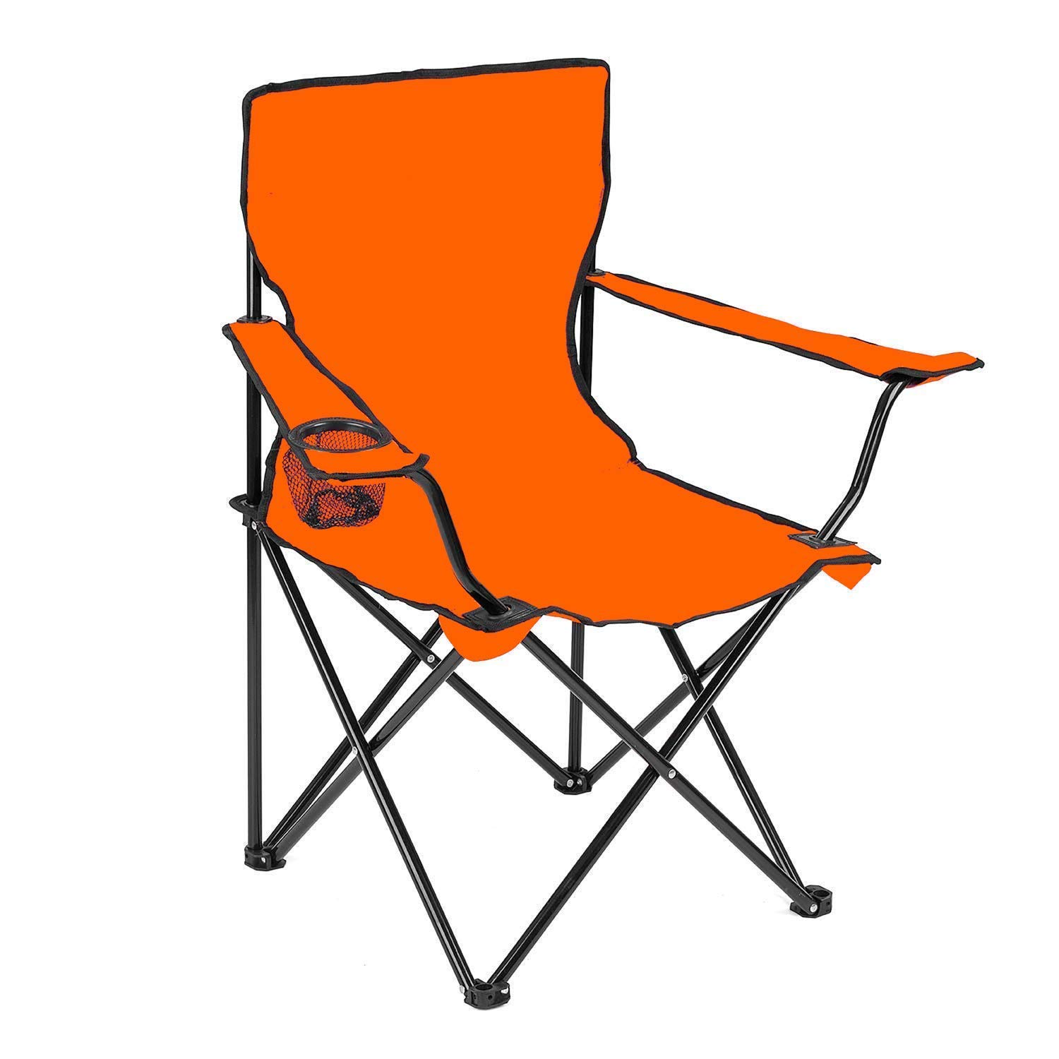KINZILLA Folding Outdoor Camping Beach Chair with Carry Bag Portable Fishing Chair with arm Rest and Cup Holder Garden Chair for Camp/Hiking/Picnic(Multicolour)-image-16