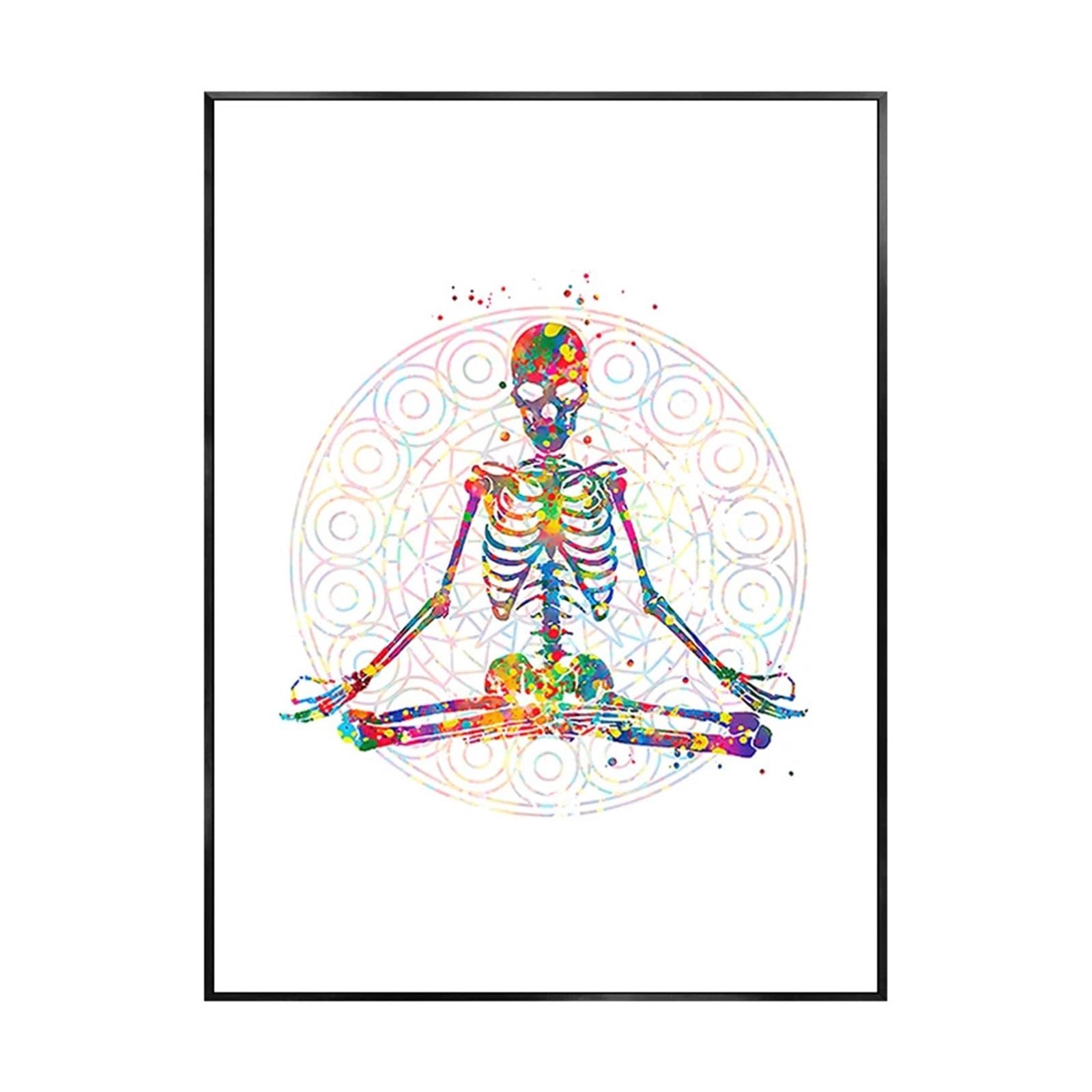 Affiche anatomie humaine squelette pour déco bureau médical et maison