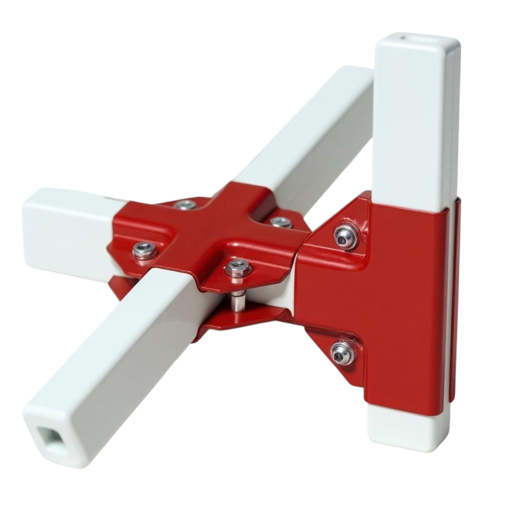 Raccord en T pour Tube Carré Métal – Connecteur de Structure – Support de Fixation avec Boulons – Compatible 20×20 mm, 25×25 mm, 30×30 mm – Lot de 4 – Assemblage Sans Soudure (30x30mm)