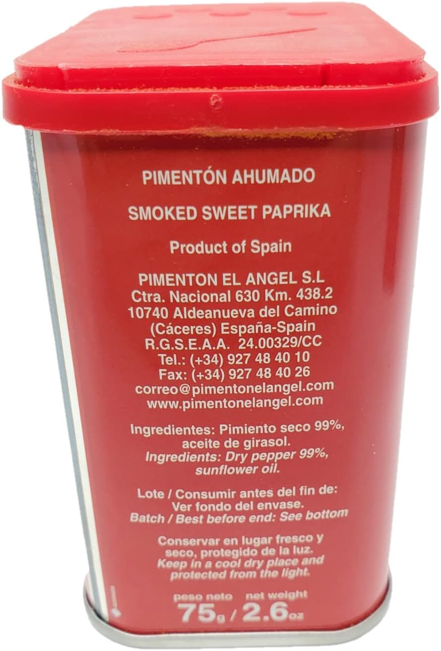 スペイン製スモークスイートパプリカ。1880年創業のエルエンジェルブランド。 1缶