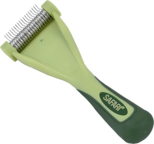 Coastal Pet Safari Shed - Herramienta mágica de deshedding para perros con pelo medio a largo - Cepillo para desenredar y desenredar perros - Grande