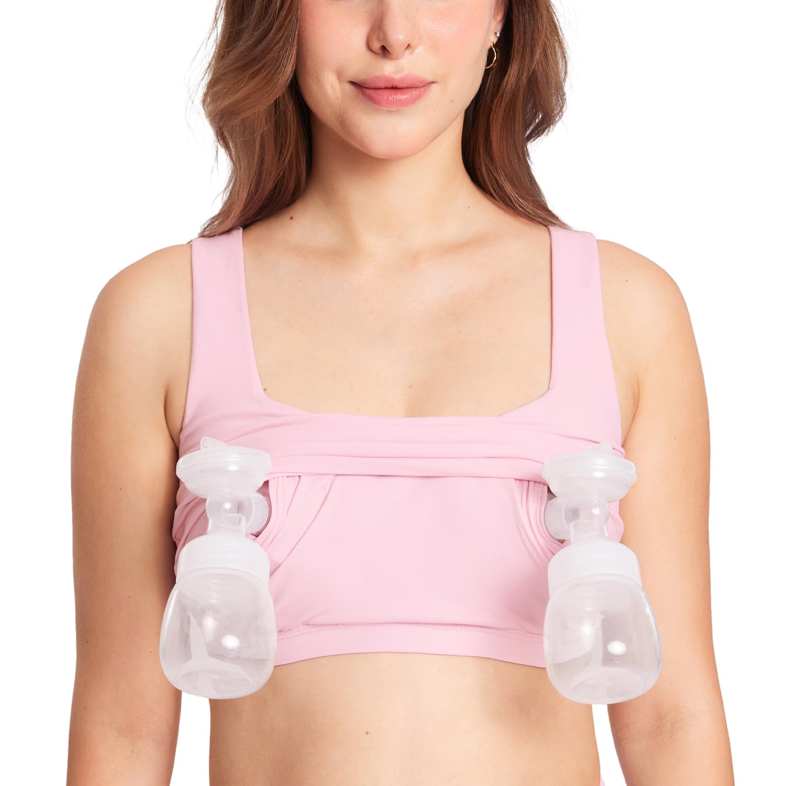 MOMANDA Longline Square Neck Pumping Bras
