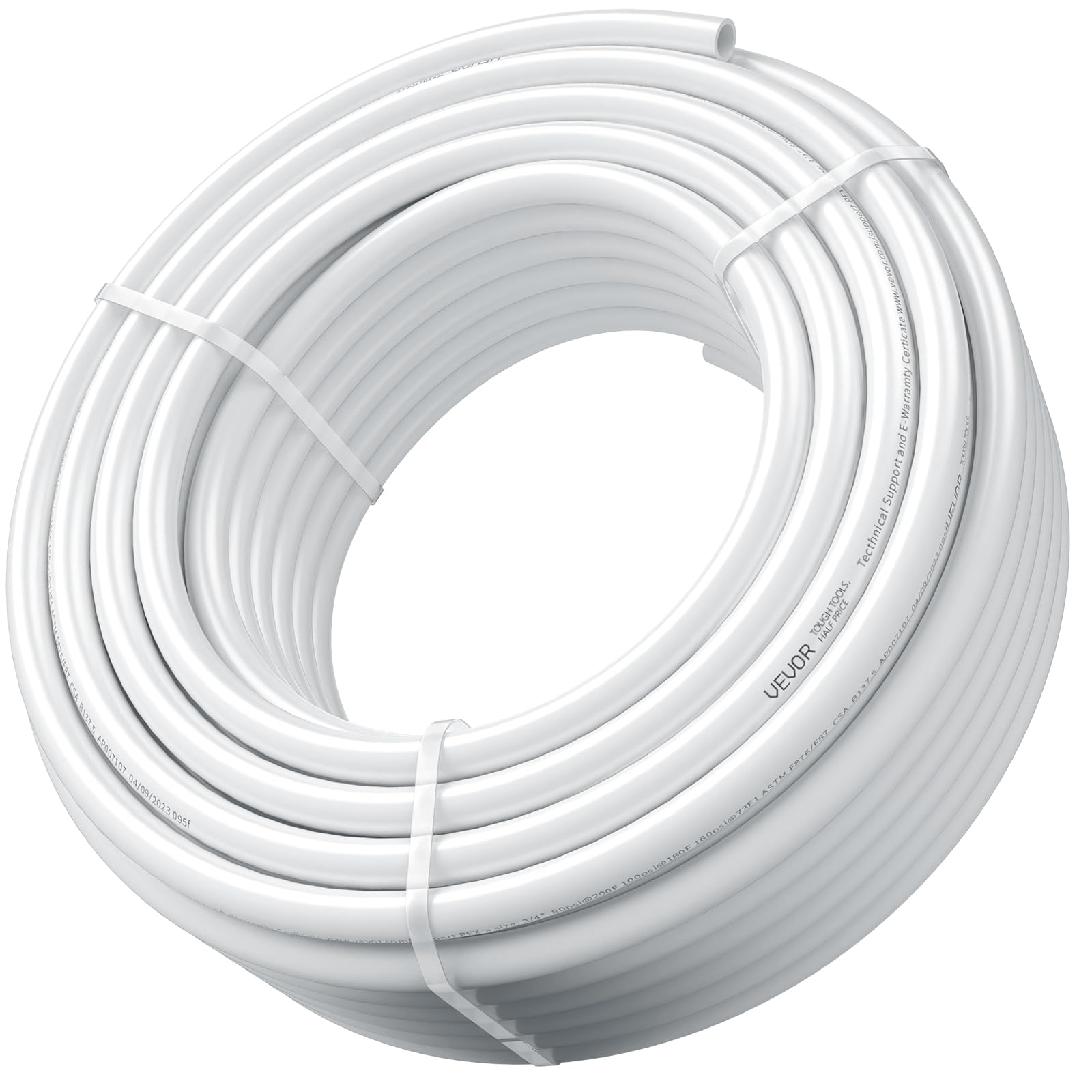 VEVOR PEX Pipe - Tubo flexible de 3/4 pulgadas, barrera sin oxígeno de 100 pies PEX-B para agua potable, para agua caliente/fría y restauración fácil, aplicaciones de fontanería con cortador y