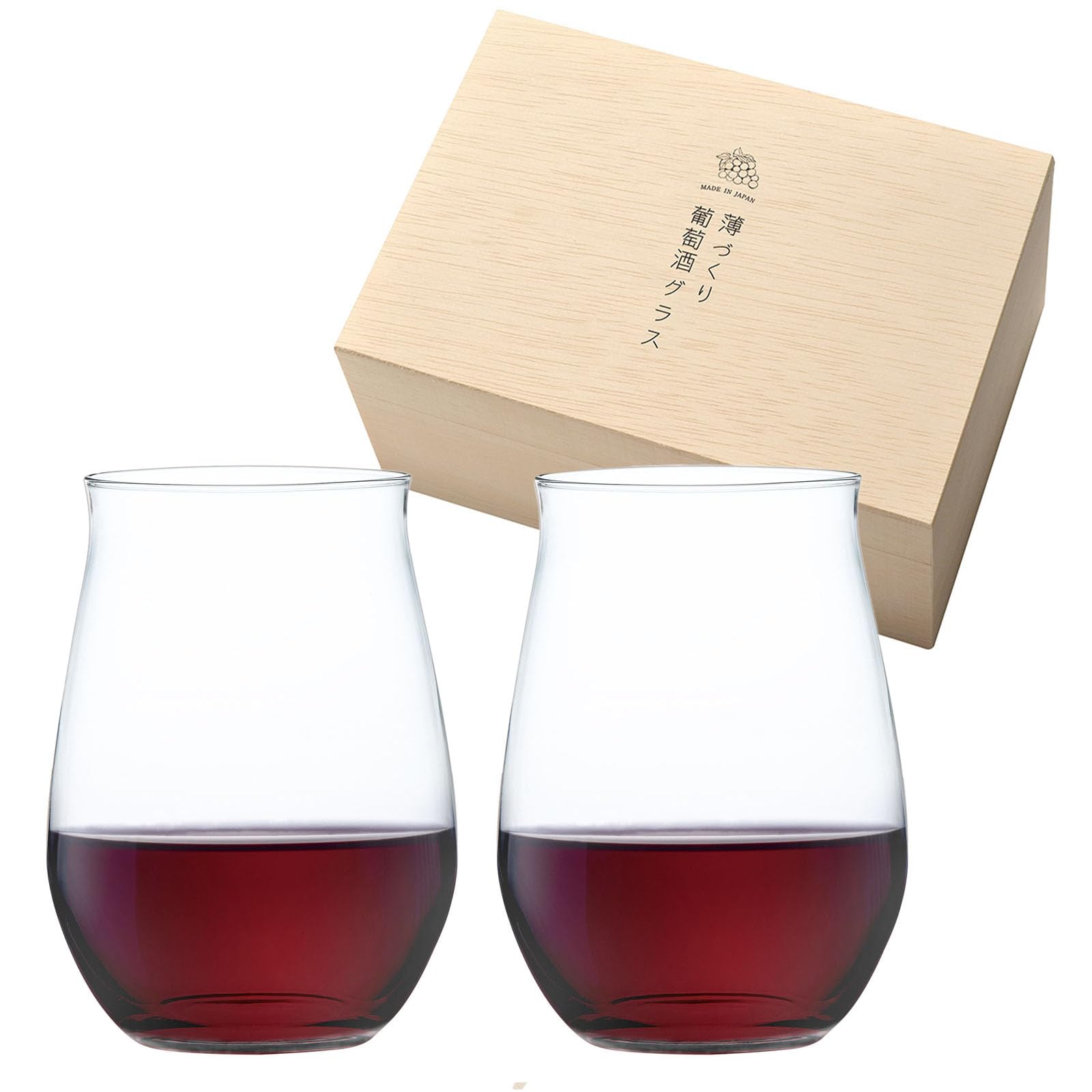 Amazon｜東洋佐々木ガラス 薄づくり葡萄酒グラスセット 415ml 日本製 