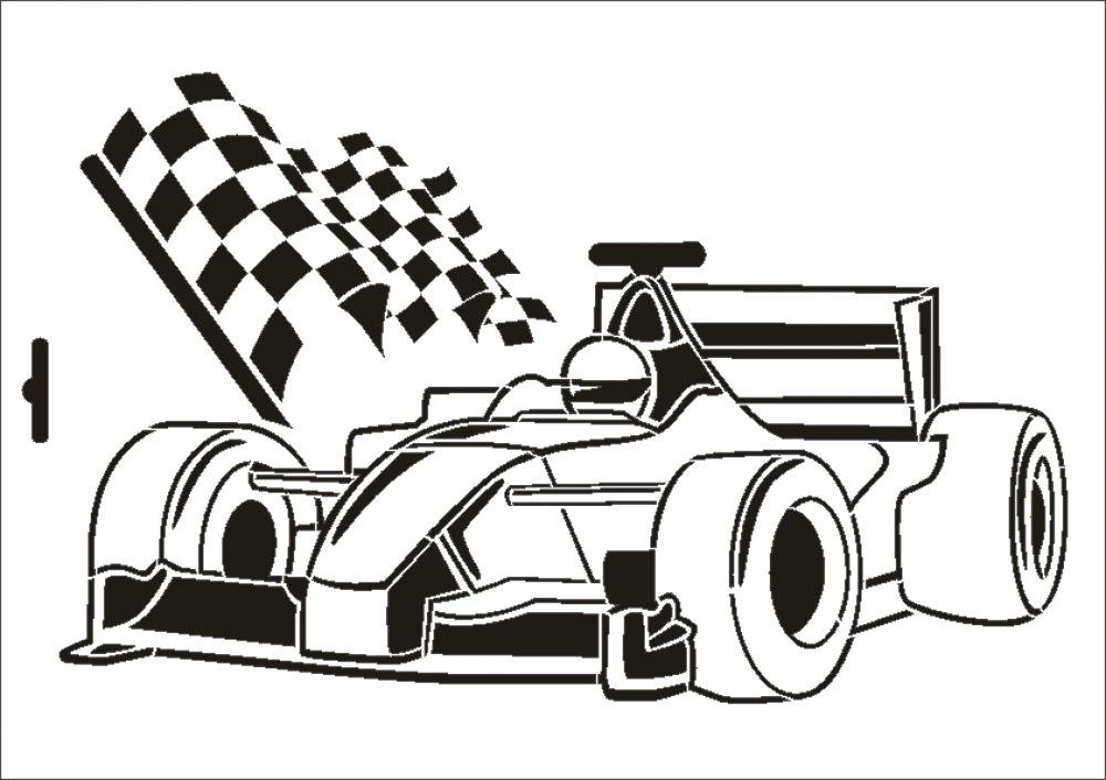 UMR-Design W-217 Formula 1 Textil- / wallstencil Size A5