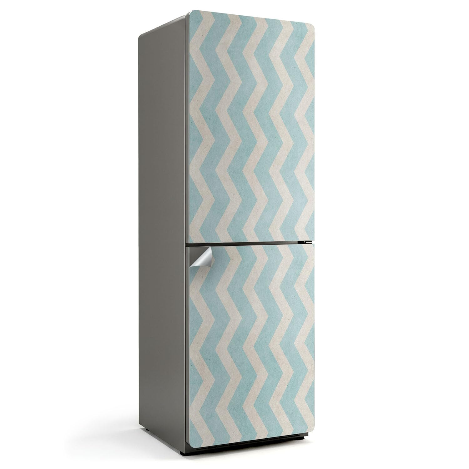 Sticker frigo 60x180 cm zigzags protection autocollante de cuisine