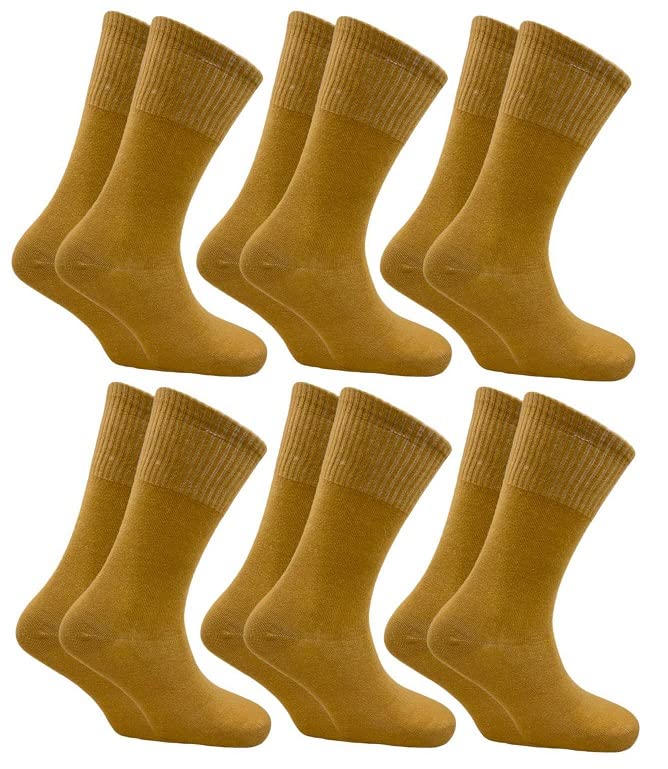 vdangi Police Khaki Socks for Men & Women Cotton Calf-Length Tactical Socks Pack of 6 Pairs (Long-Elastic & Solid Pattern - Free Size Officer Uniform Dress)-picture-12