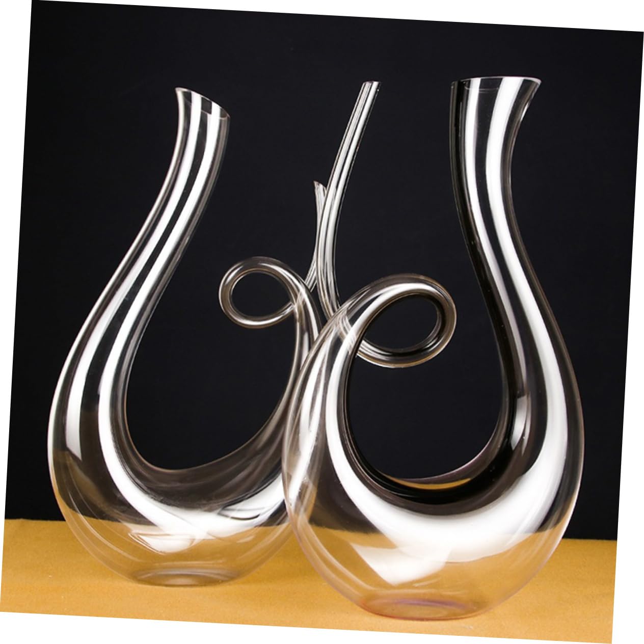 GRIRIW 1pc Lead- Crystal Glass Wine Decanter 1300ml Wine Aerator for Business Household