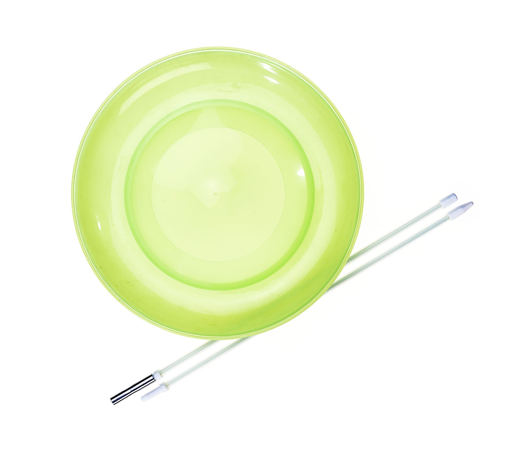 Eureka 515784 Acrobat Soft Spinning Plate with Hand Stick, Yellow