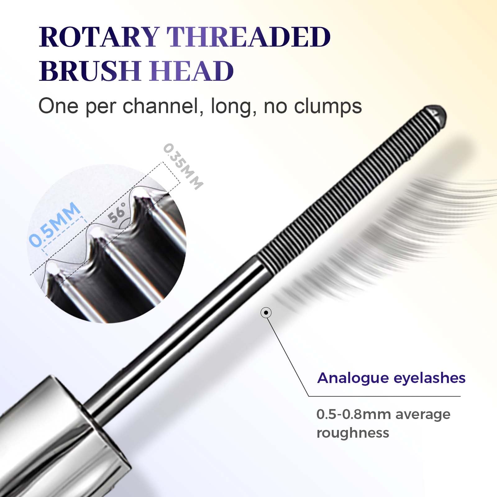 Mascara für ältere Frauen, 2026 Neu 3D Curling Eyelash Iron, Wasserfest Iron Eye Mascara, Metal Mas cara mit Metallbürste Volumengebende Wimperntusche Schnell Trocknend und Wischfest (3PC)