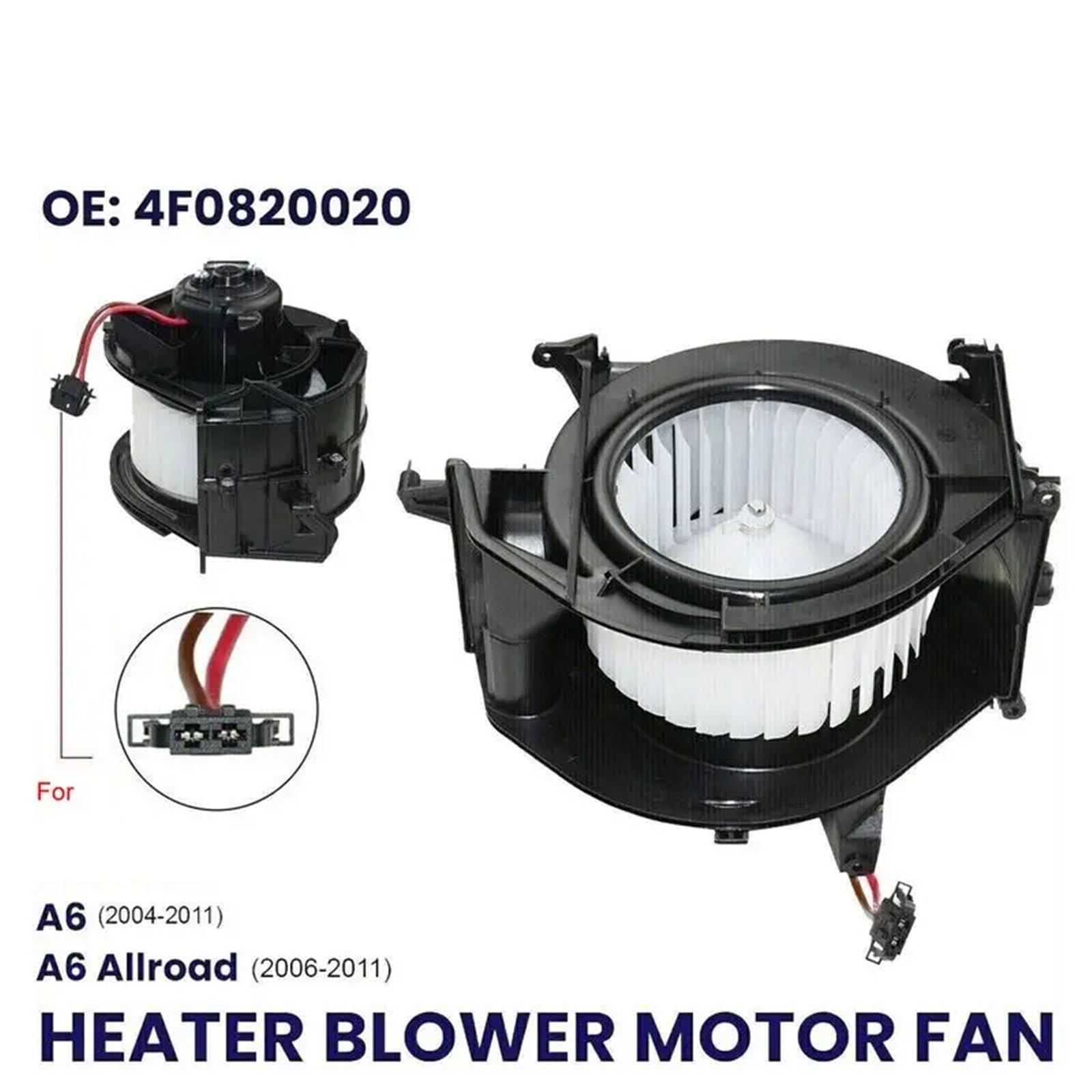 Silnik wentylatora dmuchawy nagrzewnicy do Audi A6 C6 R8 Climate AIR CON 2005-2011 4F0820020A