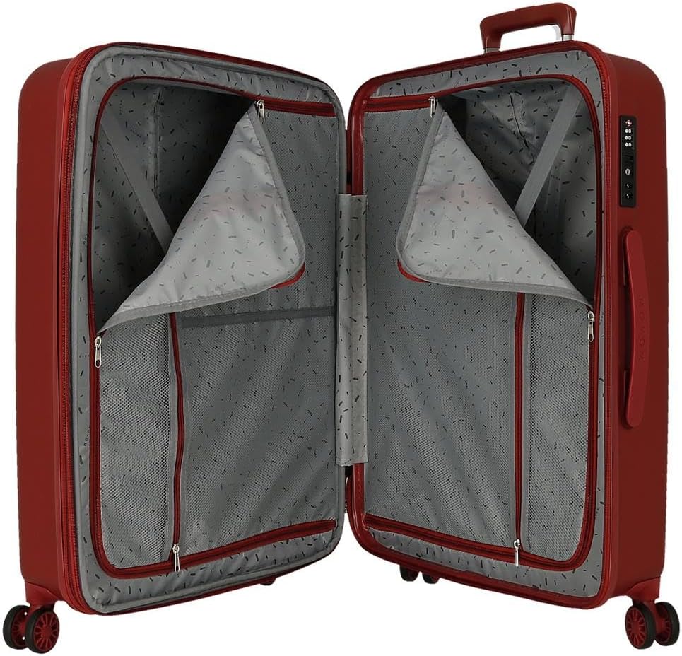 Wood Luggage Set 70 centimeters 119 Red (Rojo)