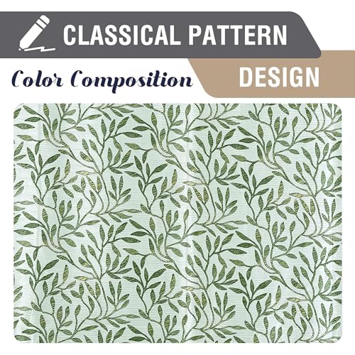Image of Cortina Polyester 75% Blackout Curtains Set of 2 Floral Print | Grommet Eyelet Window Curtains for Living Room, Bedroom & Kids Room | Light Filtering Drapes for Privacy (Green, 5 FT)