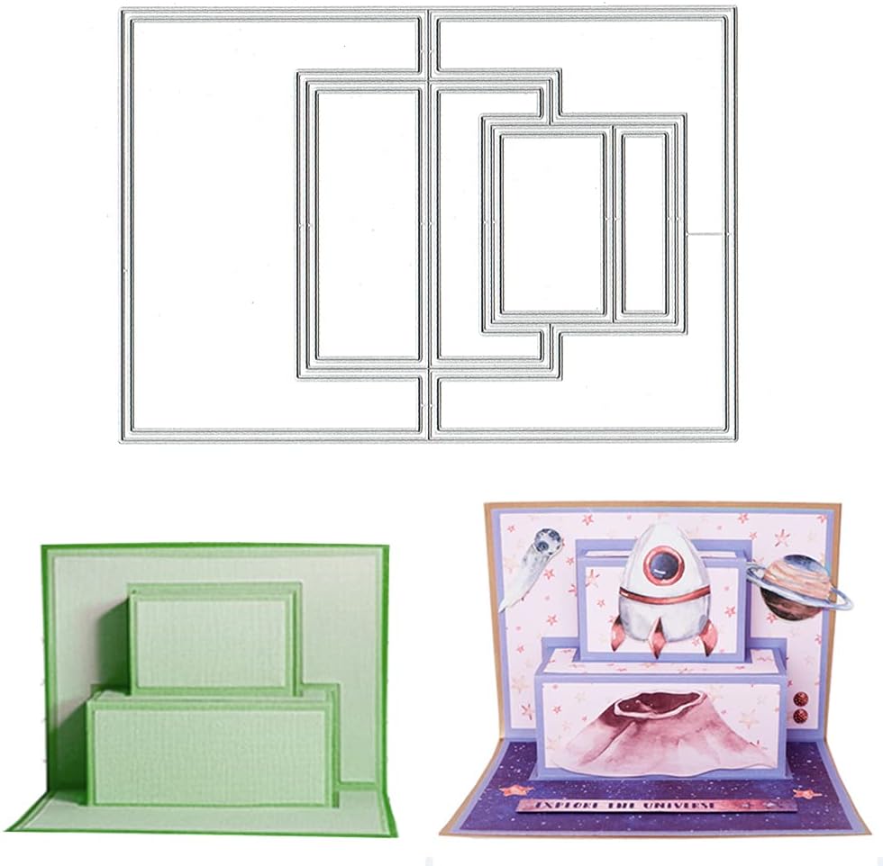 Amazon.com: Estivaux 3D Theater Card Shape Die Cuts for Card Making ...