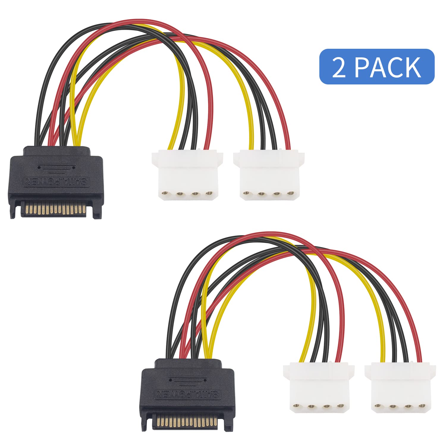 Cavo A Y Sdoppiatore Di Alimentazione Interno Per PC Da Molex A - Foto 7