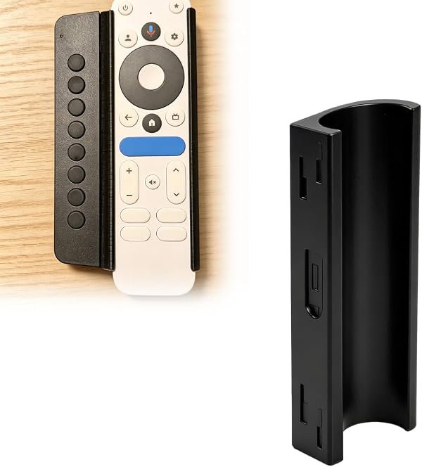 Soporte para control remoto Onn 4K Plus Android TV, compatible con Sideclick, montaje para botones laterales en controles de TV de sala