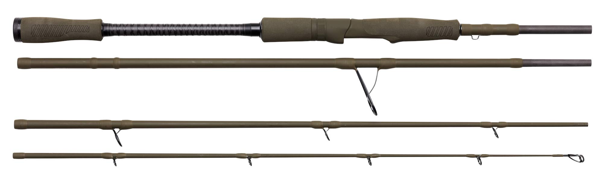 Savage Gear 243cm 40-80g SG4 Power Game - Reise Spinnrute zum Zanderangeln & Hechtangeln, Reiserute zum Raubfischangeln, Gummifischrute, Kunstköderrute