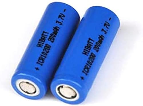 BTAP Compatible con batería recargable de iones de litio de 3.7 V 10280, batería de iones de litio Pilas 200 MAH para linterna LED dispositivo