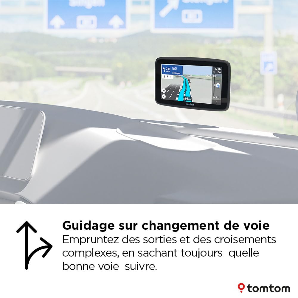 TomTom GPS Poids Lourds GO Professional 2ème génération (6 Pouces, Ecran Tactile capacitif, Carte Europe 49, et Infos trafic en Temps réel conçu pour Poids Lourds, Cars, Bus et Grands véhicules)