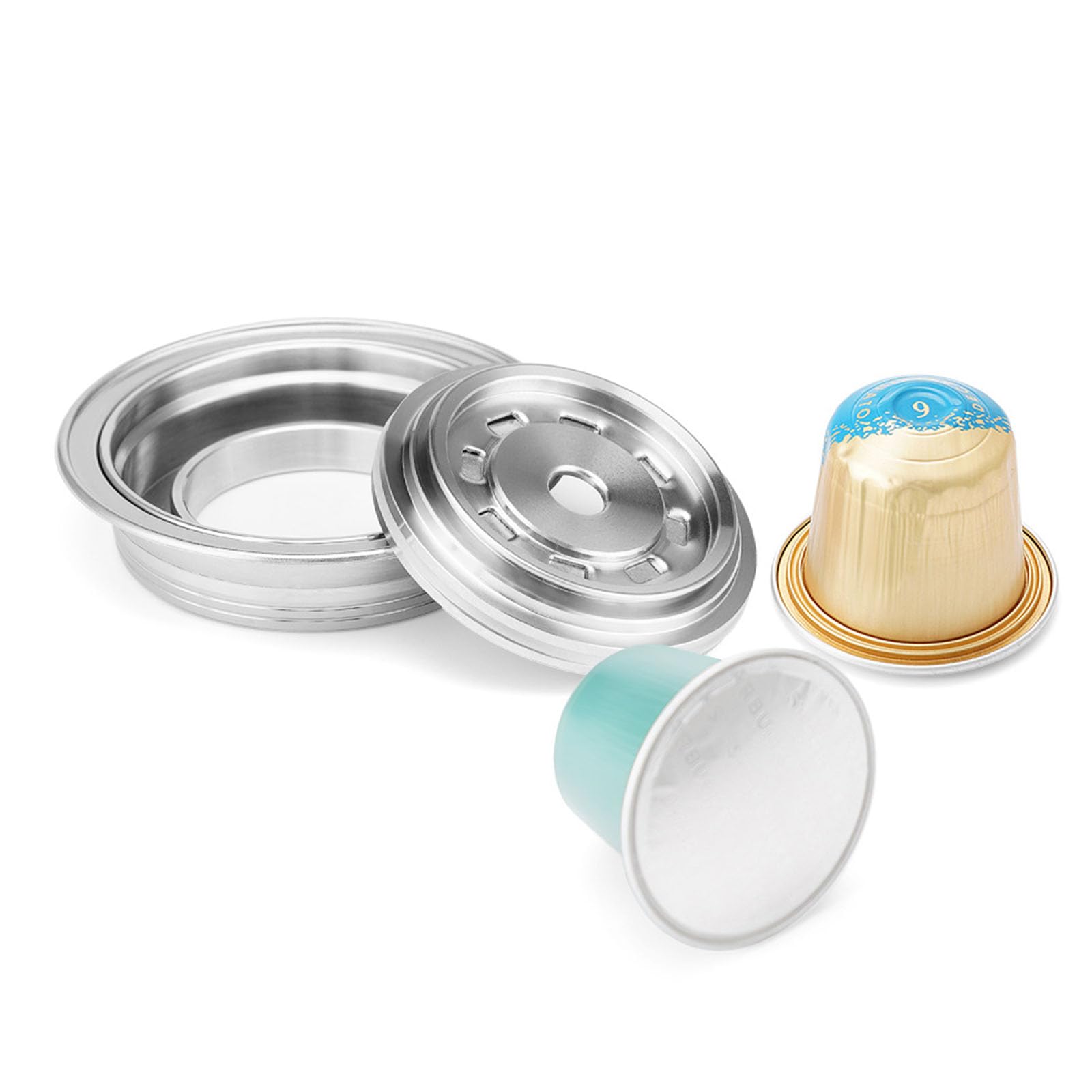 Filtro de café de acero inoxidable para próximo convertidor, cápsulas de café espresso, accesorios recargables, accesorios para fabricar