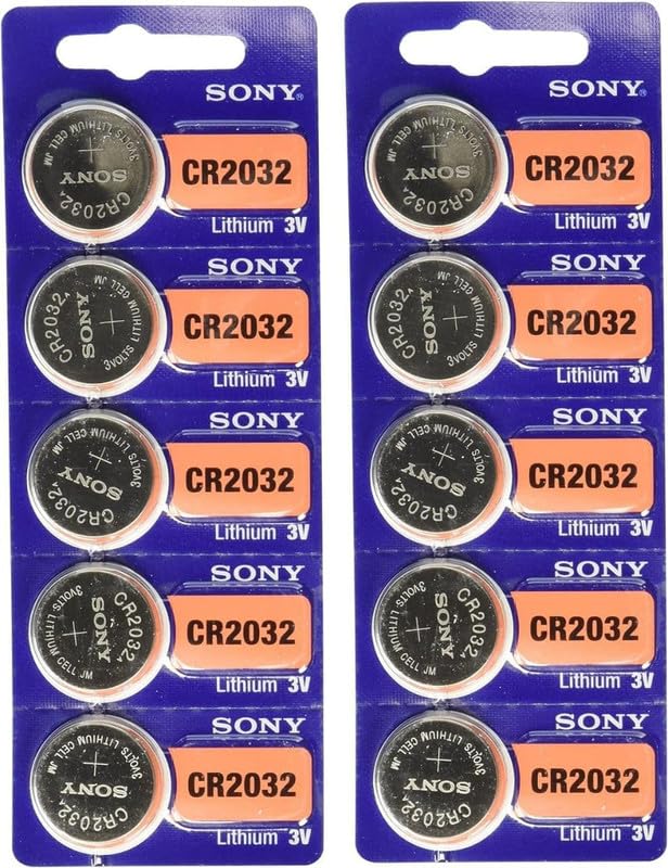 Compatible with Sony CR2032 3V Lithium Coin Cell Battery 220mAh Size 20mm x 3.2mm (10 Pcs)-image-30