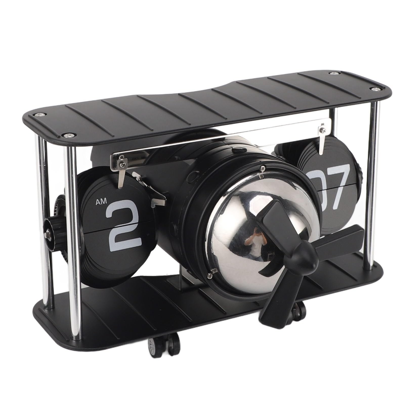 VGEBY Orologio Aereo Flip con Funzione di Temporizzazione (BLACK)
