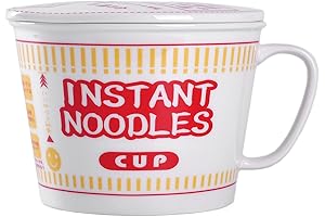 27oz Ceramic Instant Noodle Cup, a Divine Culinary Sanctuary for Noodle Aficionados