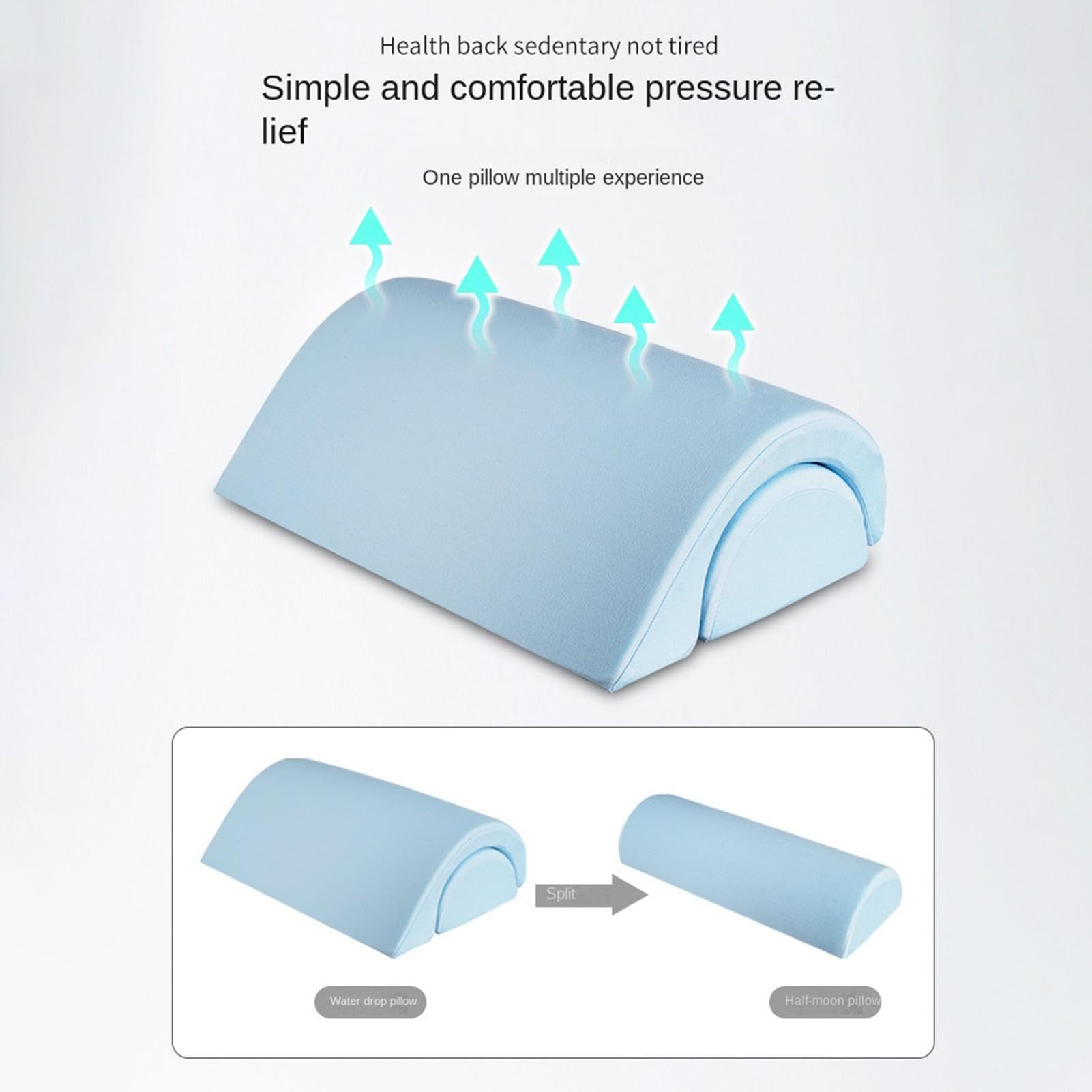Almohada Media Luna Cojín pierna media luna con altura ajustable