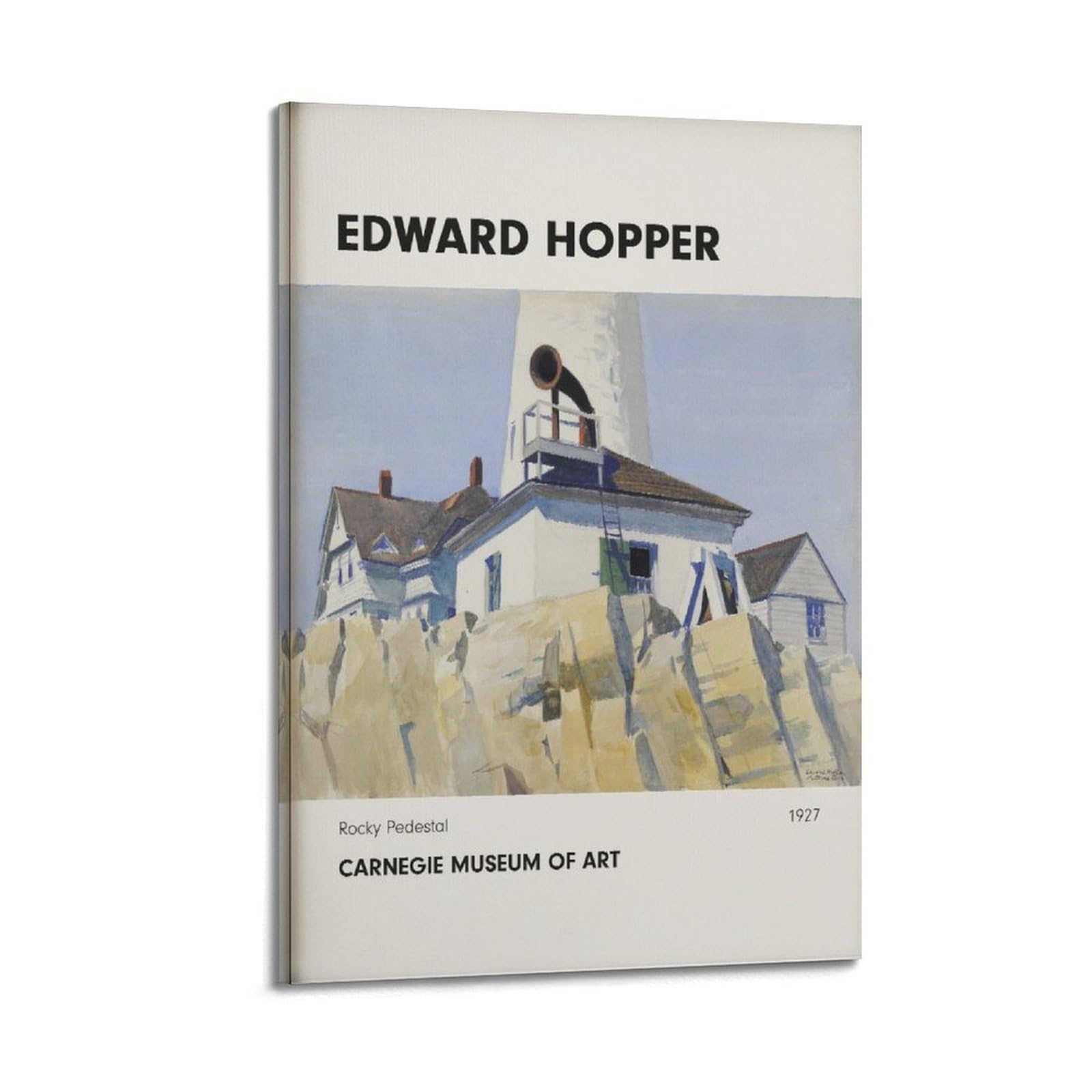 xiaoxiaoshen Edward Hopper 'rocky Pedestal' Vintage Canvas Poster Wall Art Prints Room Aesthetic Murals Bedroom And Living Decorations 20x30inch(50x75cm)