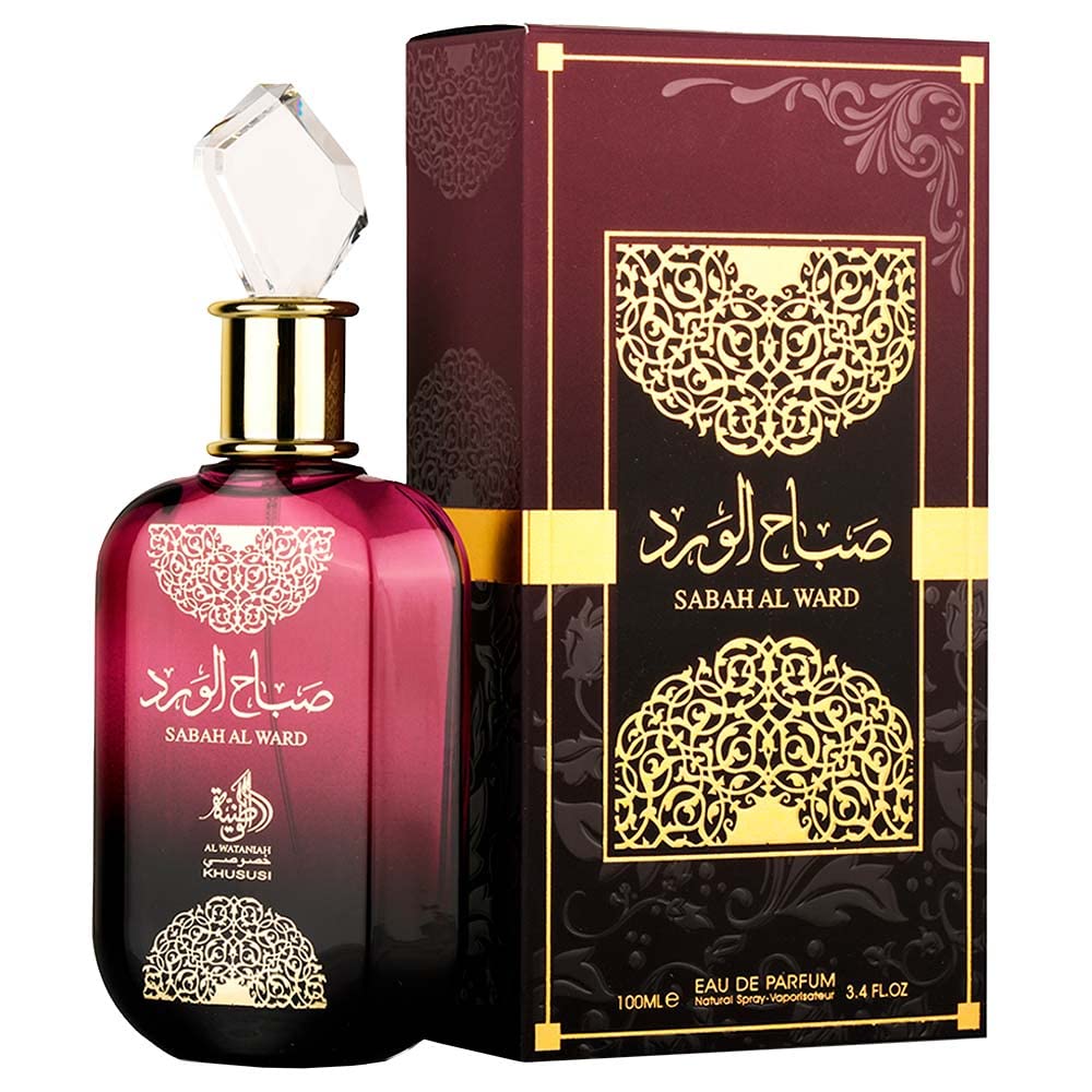 AL WATANIAH Sabah Al Ward luksusowy zapach dla kobiet, woda perfumowana 100 ml, kwiatowy i wyrafinowany zapach