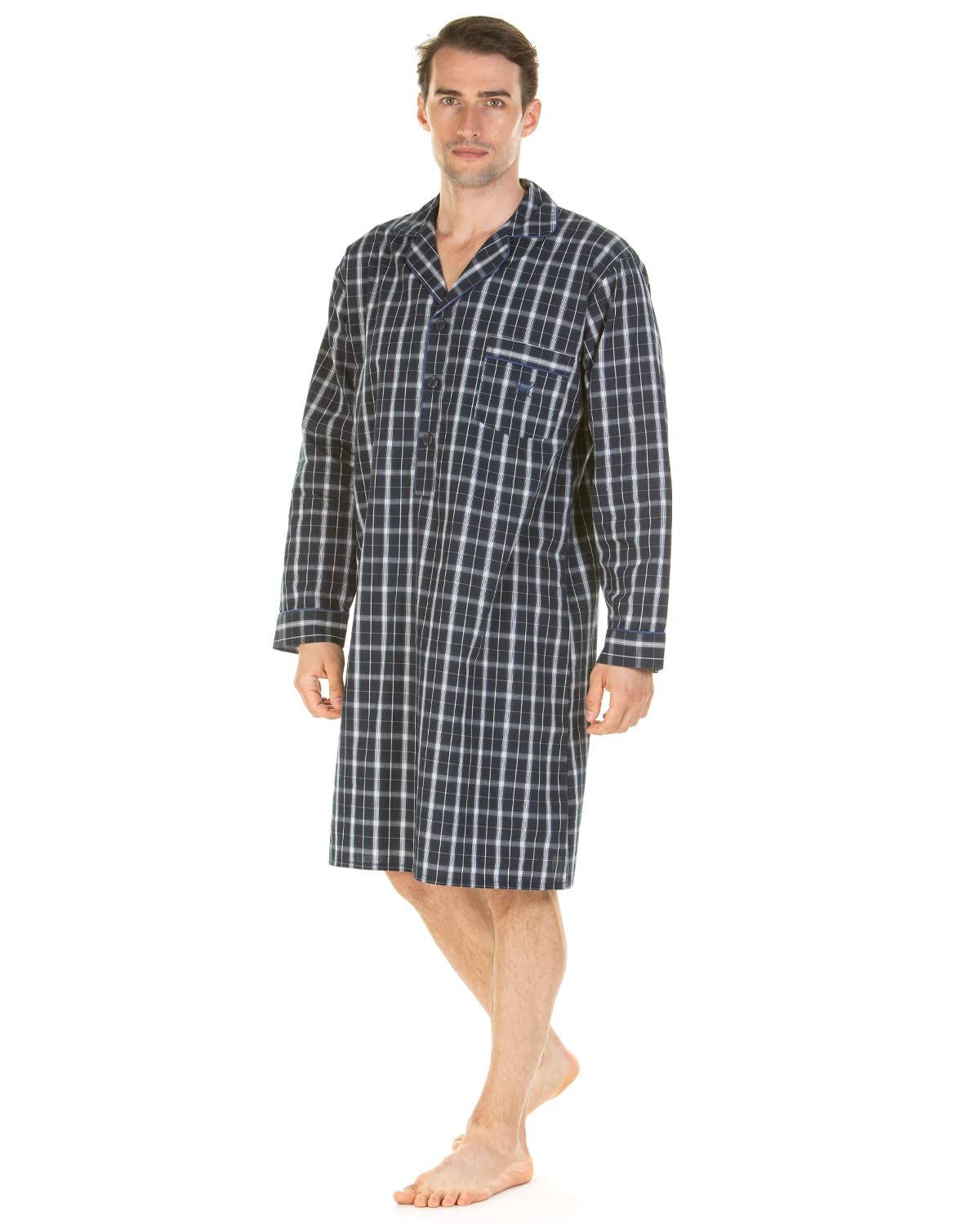 haigman Men's Poplin 100% Cotton Nightshirt-picture-25