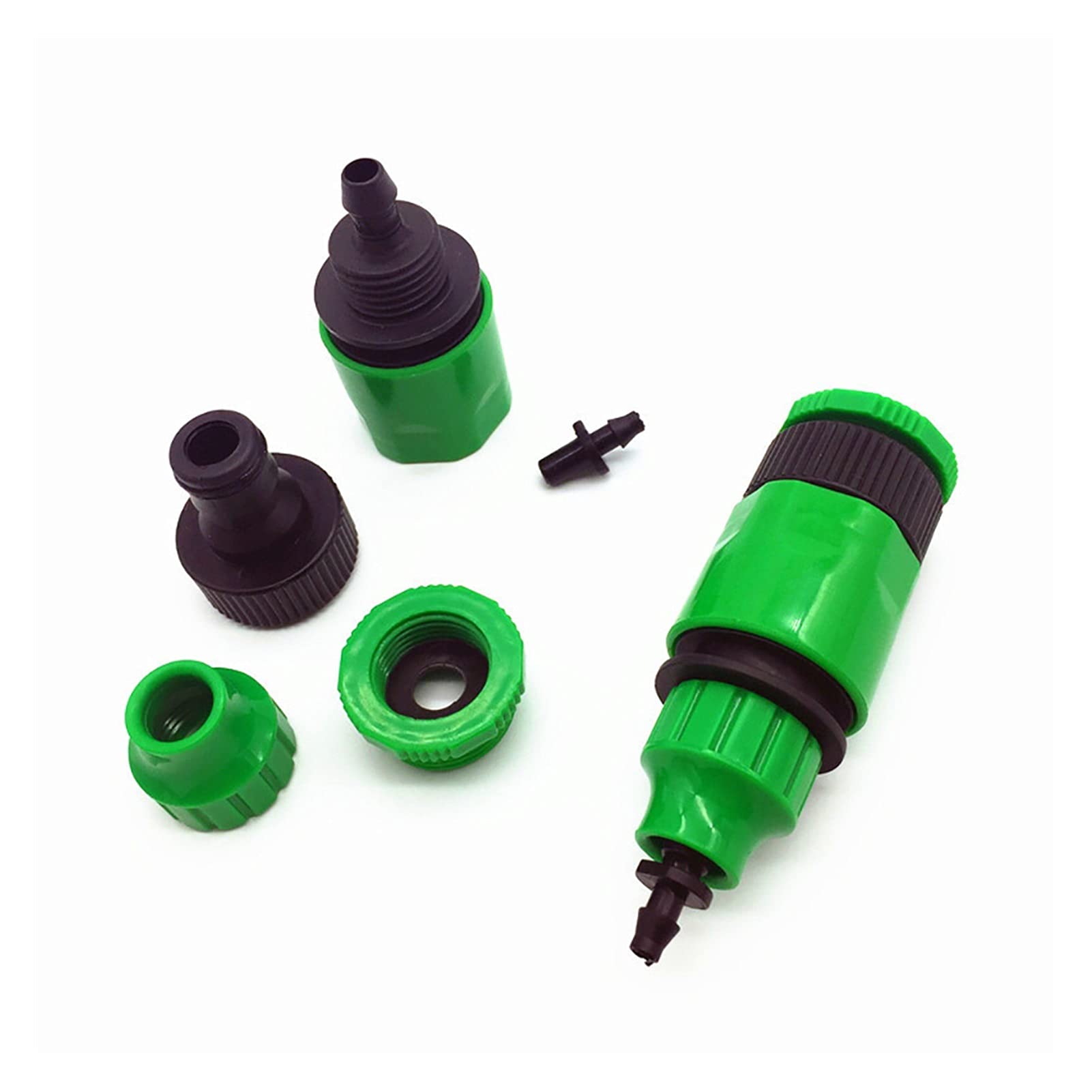 Garten Sanitäranschluss Ein-Wege-Schnellverbinder G1/2 und G3/4 Zoll 1/4 Zoll Schlauch und 3/8 Zoll 50 Stück Set IT121