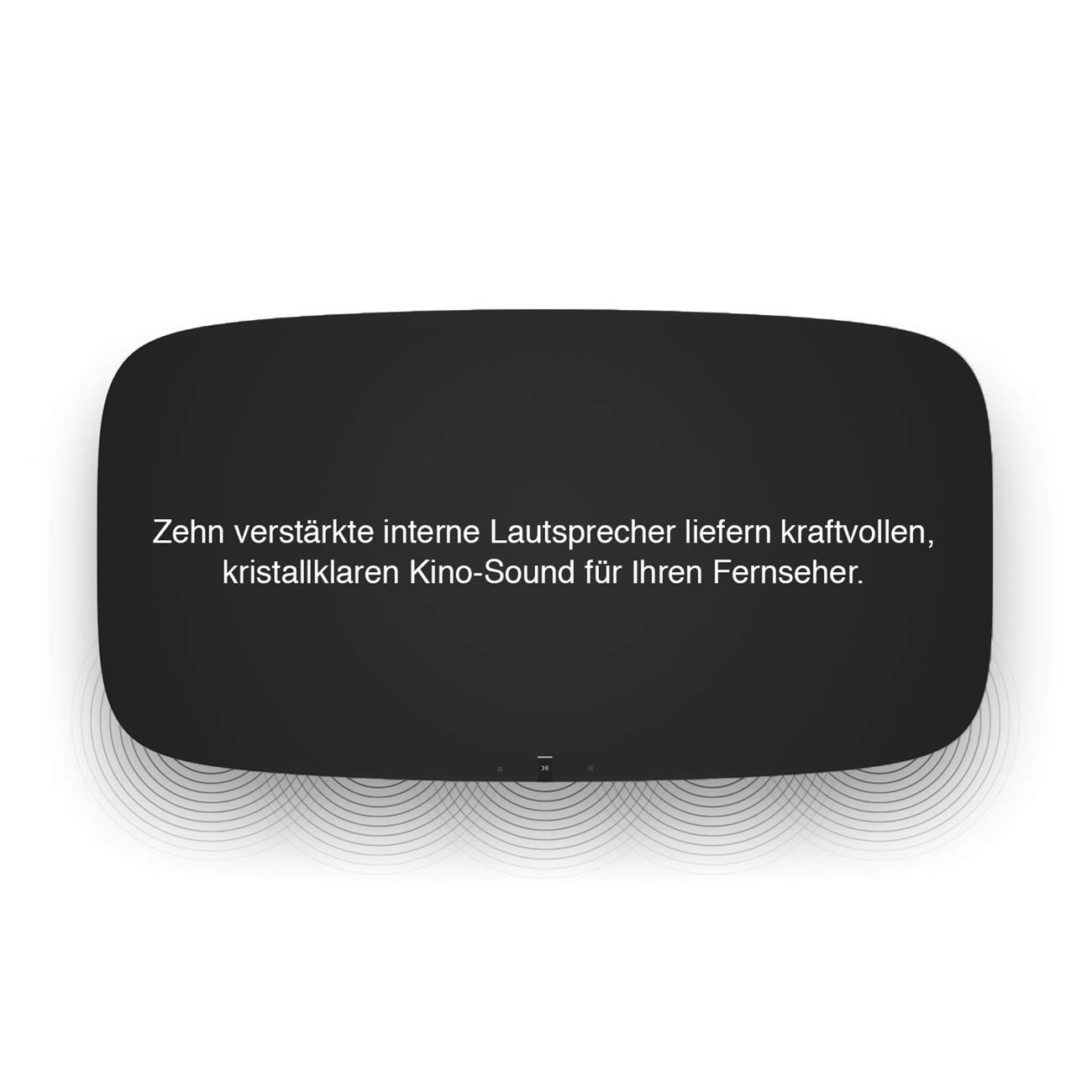 Sonos Playbase - Base de sonido para la televisión y reproducción de música en streaming, sonido envolvente para cine en casa, altavoz compatible con AirPlay, color negro
