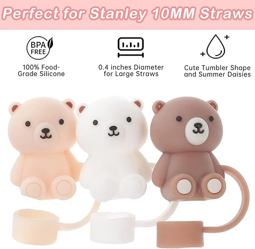 Miniatura 3 de Funda de popote para copa Stanley, fundas de popote de silicona compatibles con Stanley, accesorios para vasos Stanley de 30 oz40 onzas, protectores