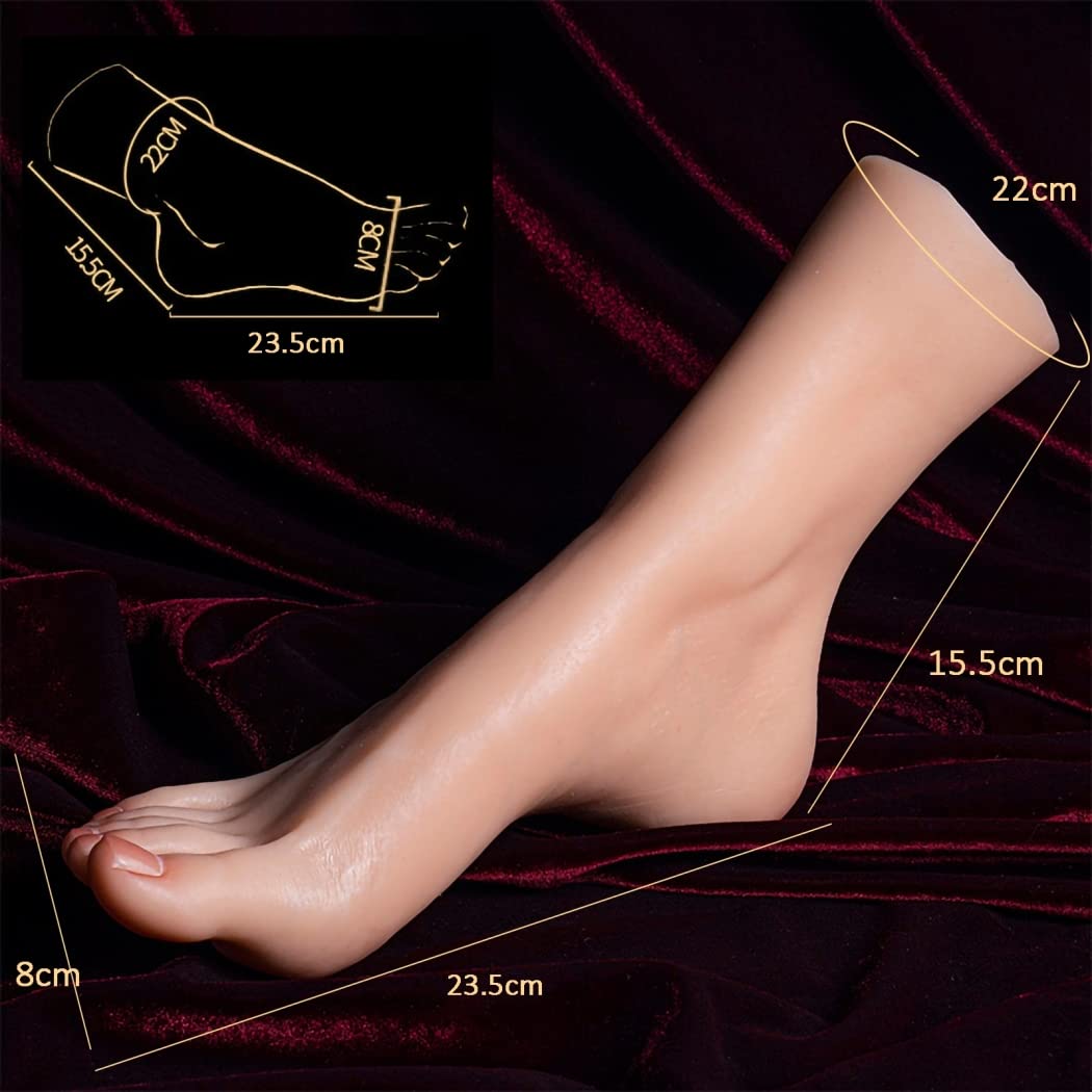Pieds En Silicone Réalistes Avec Ossature - Modèle Pour Bijoux, Photos (pointure 37) - 7