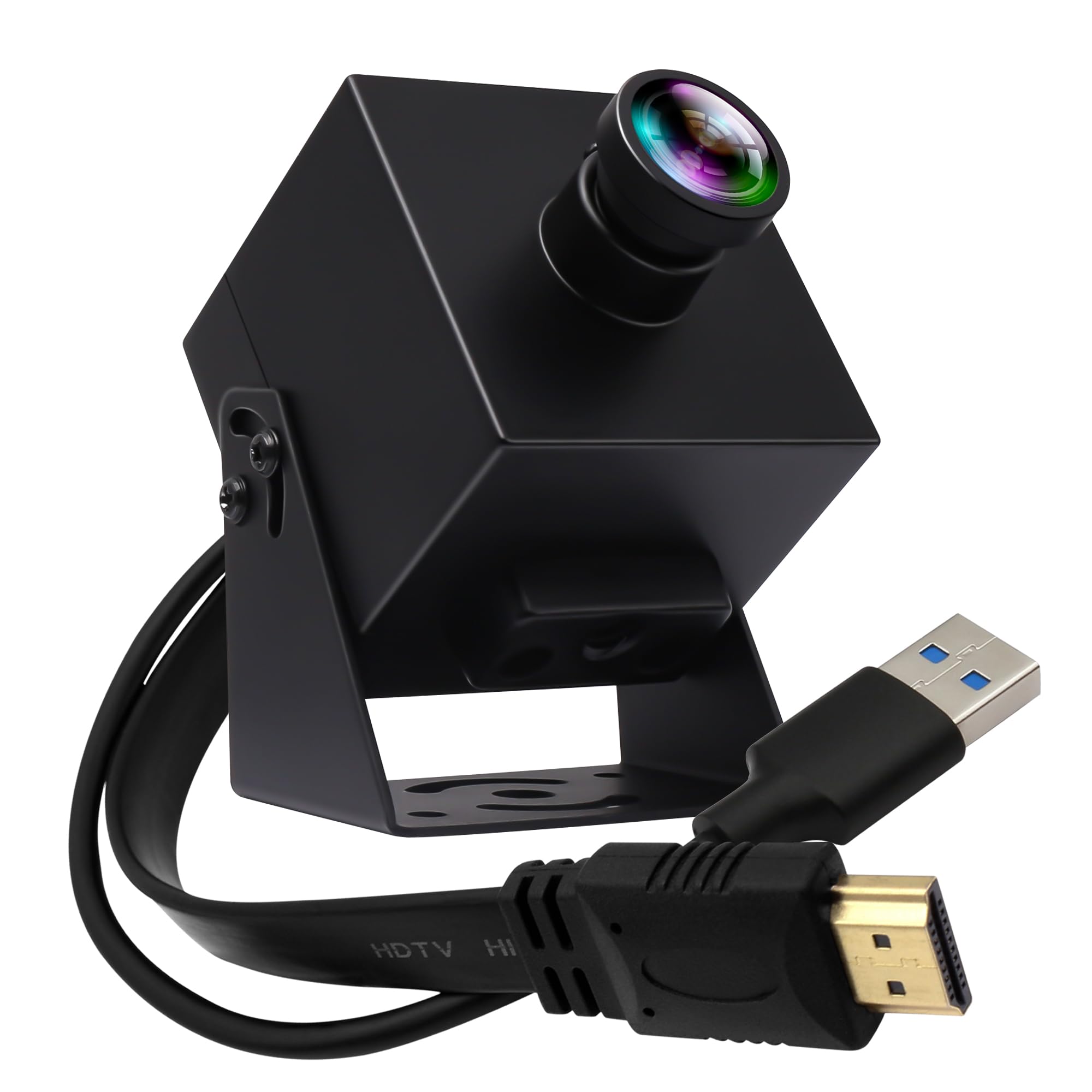 Photo 1 of IFWATER HDMI USB Camera 60fps High Speed Camera 4K HDMI USB3.0 Simultaneous Output PC Camera 2X Digital Zoom Camera with 120 Degree No Distortion Lens Supply for Church Services Worship Education Work