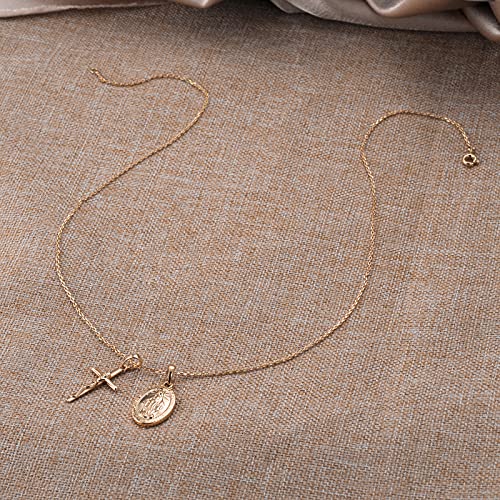 Allencoco Gold Cross Necklaces For Women thumb #4