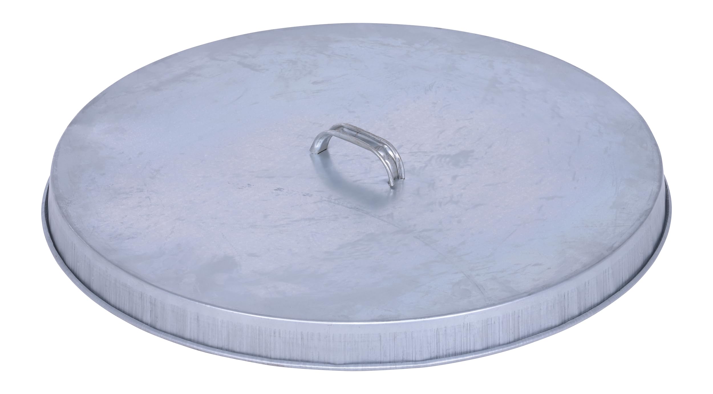 Vestil DC-245-H Galvanized Open Head Drum Cover with Handle 24-1/2 In. Inside Diameter Silver
