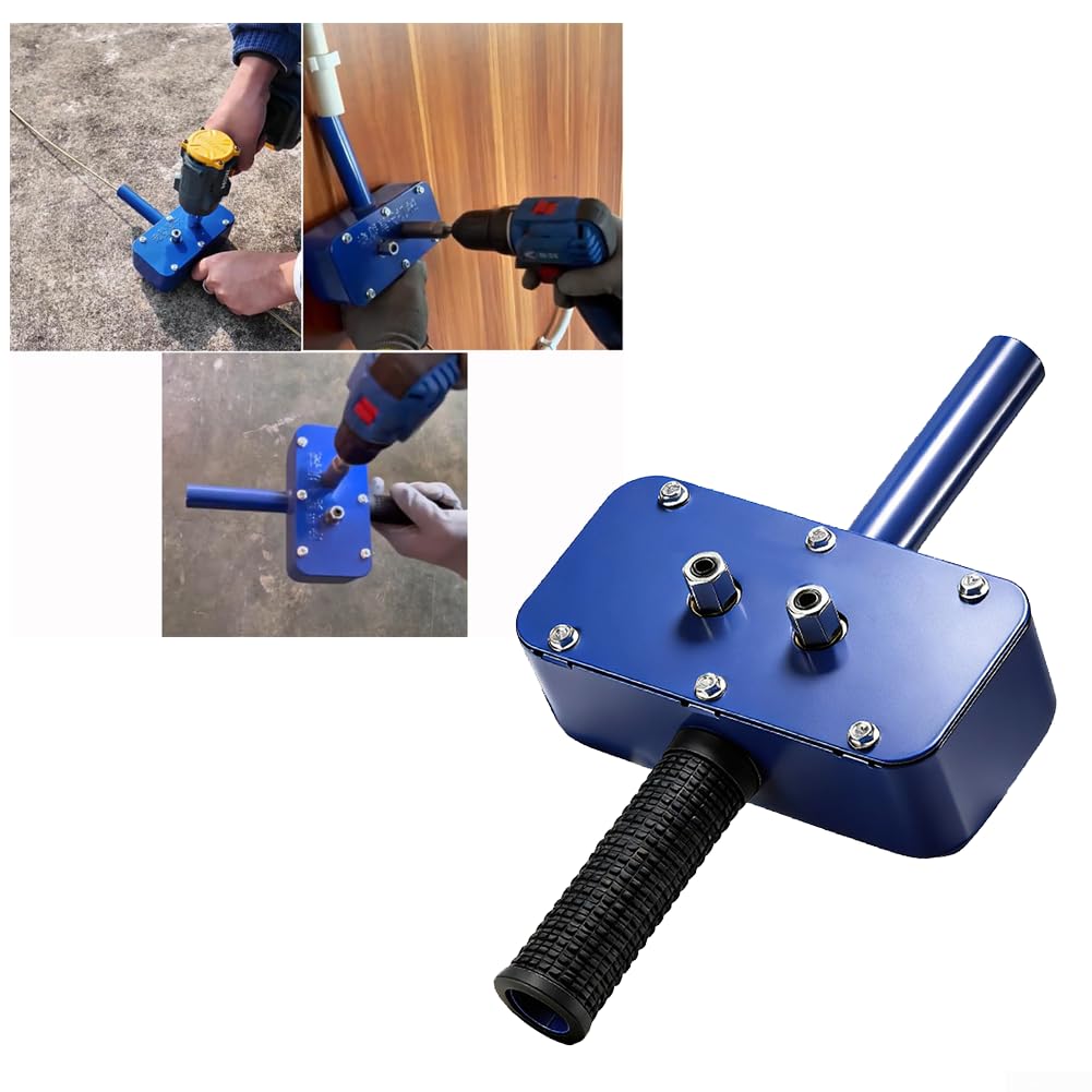 Strumento di filettatura del cavo per elettricisti Estrattore veloce alimentato da trapano per condotti metallici dritti e curvi Costruzione interamente in metallo Cavo a molla flessibile 270x155mm