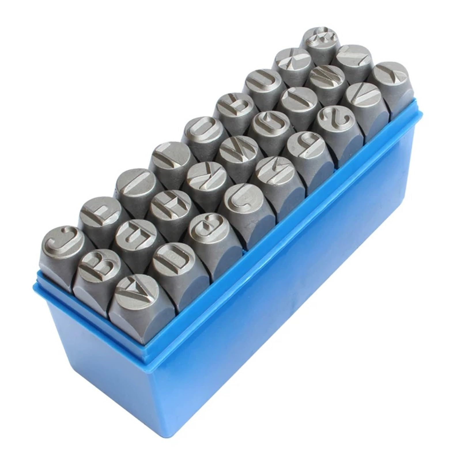 Metal Stamping Tool Set, Letter Number Stamp Set Chromium Vanadium Steel Alloy 3-12mm A-Z & 0-8(3mm English A-z)