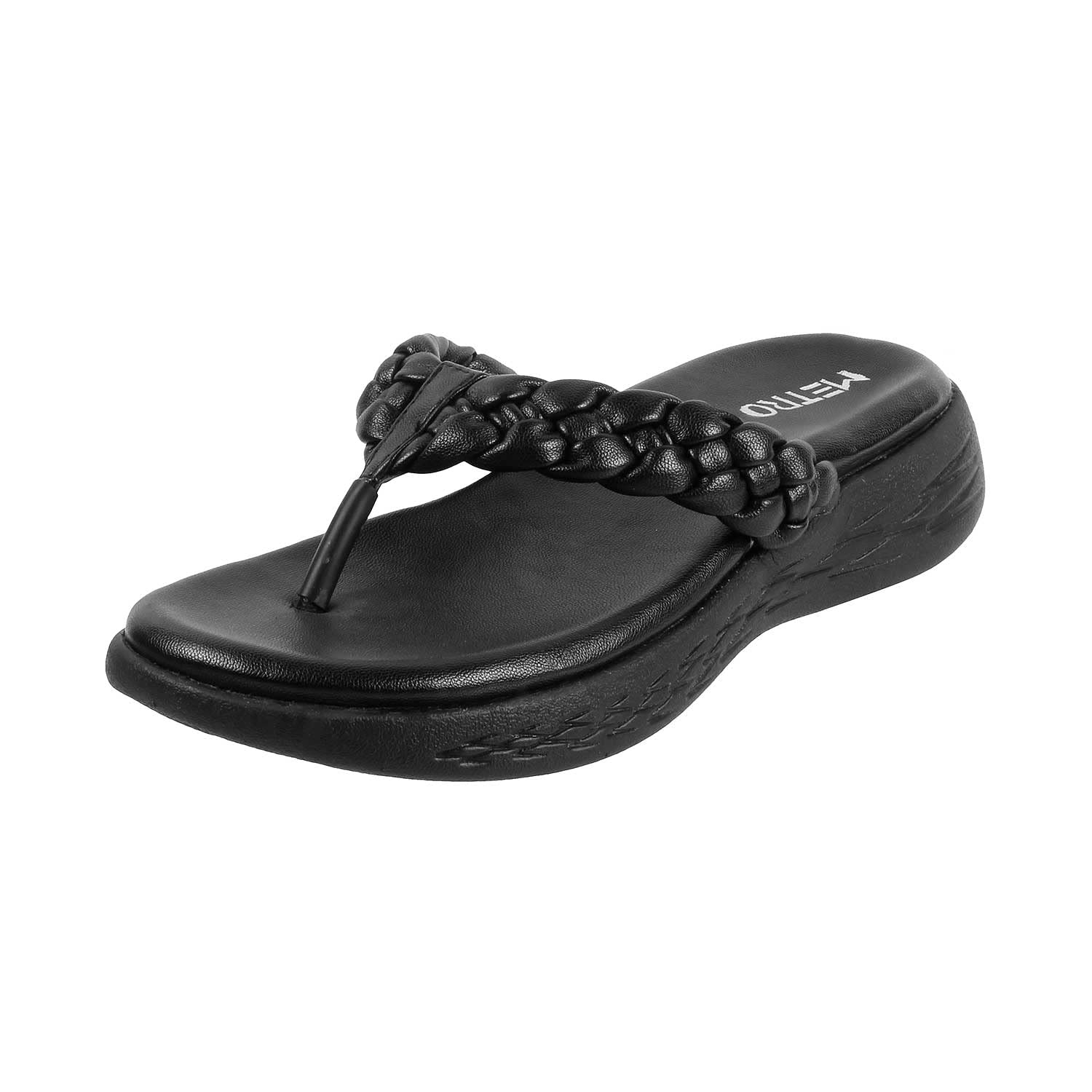 metro Women's Faux Leather Thong Comfy Fashion Sandals-picture-45