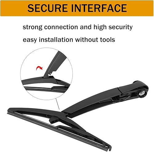 Miniatura 6 de TOP-VIGOR Juego de limpiaparabrisas trasero de automóvil de 10 pulgadas para Mini Cooper Mini One 06-18 para Mini Hatch R56 06-12 para Mini