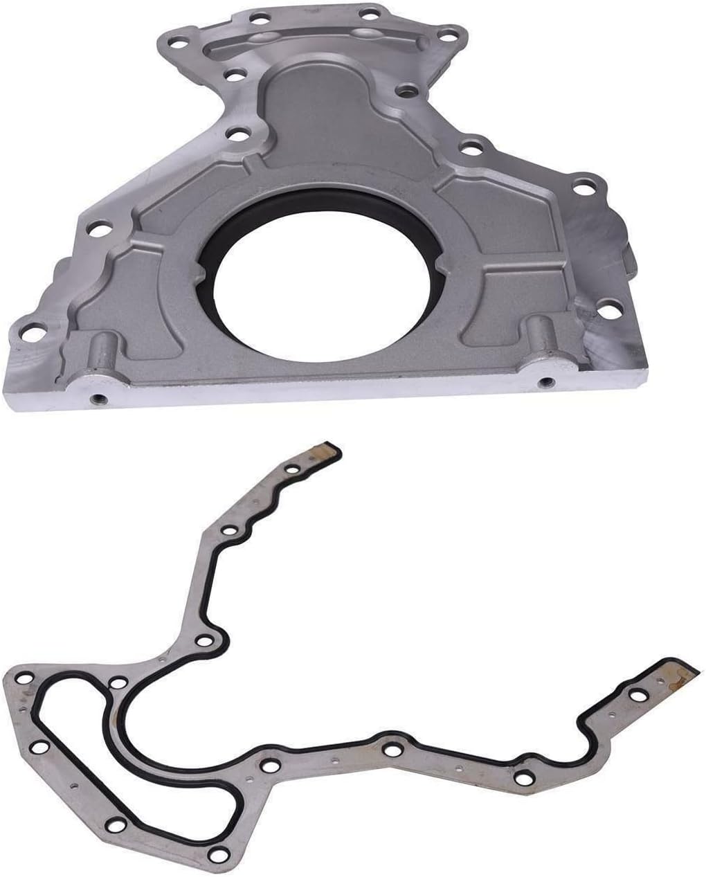 Rear Main Seal Kit Fit for Chevy Tahoe Suburban Silverado Express Avalanche for Cadillac Escalade GMC Yukon Sierra Savana 4.8L 5.3L 6.0L 6.2L Replaces# 635-518 12633579 12639250