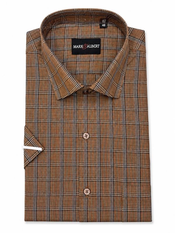 Image of Mens Half Sleeves Regular Shirt